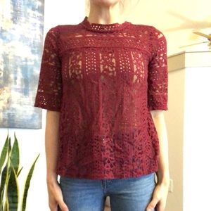 Lace shirt XS